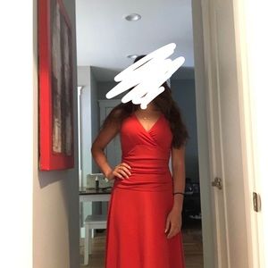 Size 4 coral tummy control dress